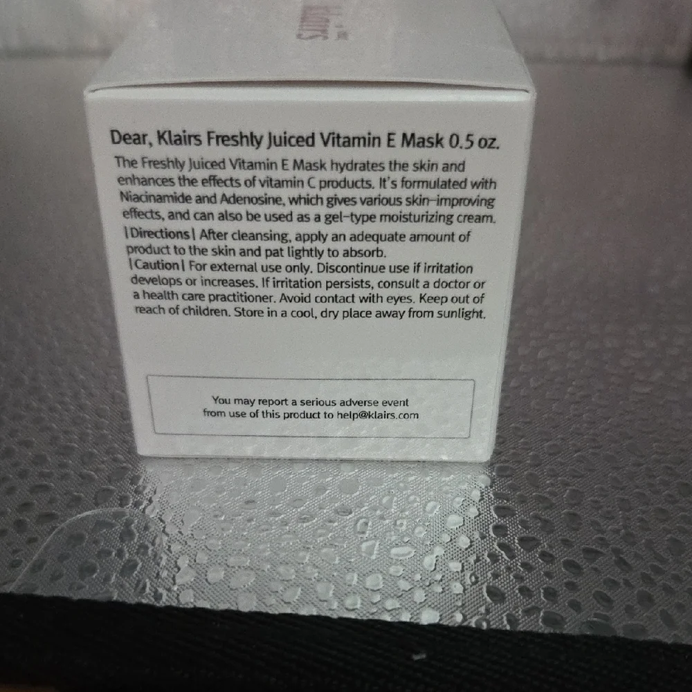 Klairs Freshly Juiced Vitamin E Mask